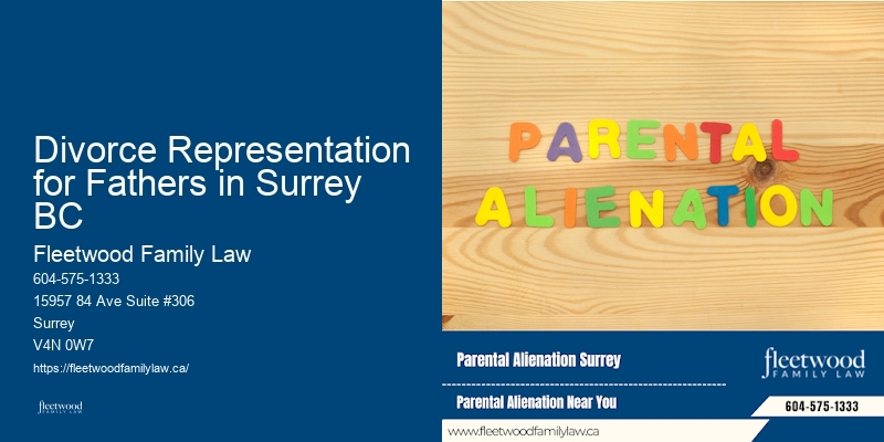 Divorce Representation for Fathers in Surrey BC BC spousal support legal services