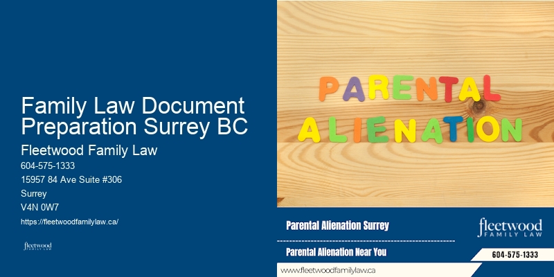 Family Law Document Preparation Surrey BC BC Domestic Partnership Lawyer