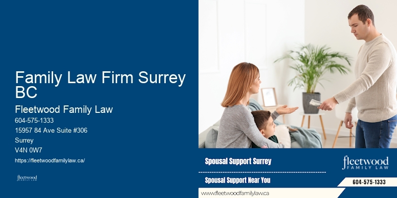 Family Law Firm Surrey BC BC Spousal Support Disputes Lawyer