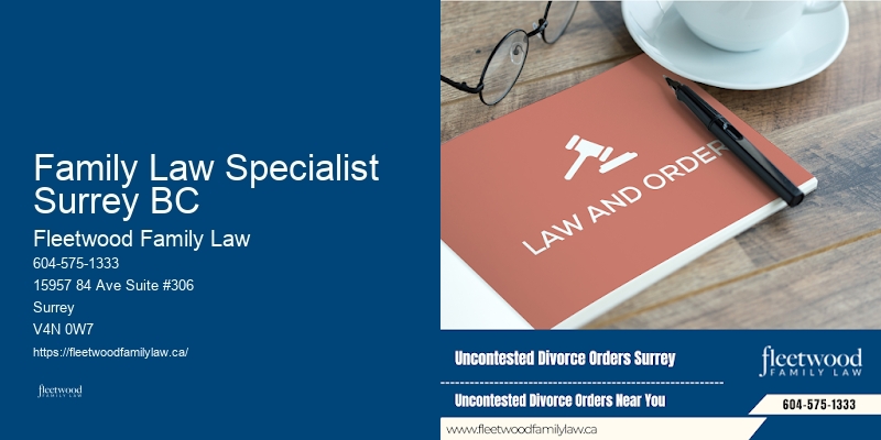 Family Law Specialist Surrey BC BC family law case analysis