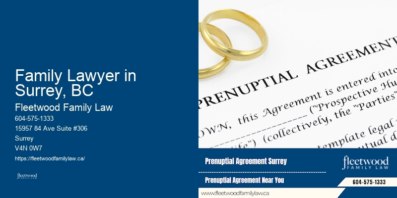 Family Lawyer in Surrey, BC BC Custody Agreement Lawyer