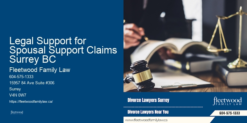 Family law litigation services Legal Support for Spousal Support Claims Surrey BC