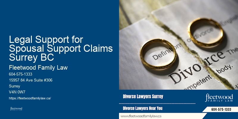 Legal Support for Spousal Support Claims Surrey BC BC Juvenile Law Lawyer