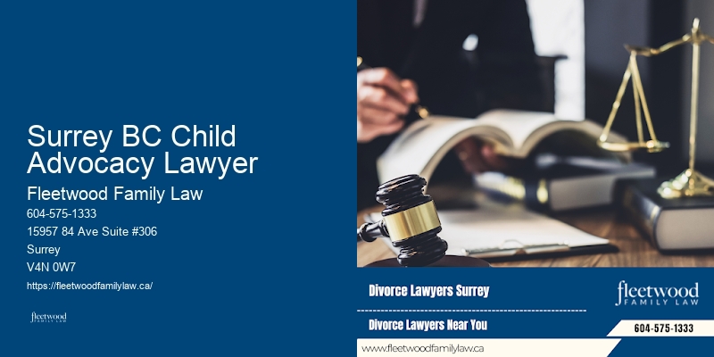 Family law conflict resolution services Surrey BC Child Advocacy Lawyer BC