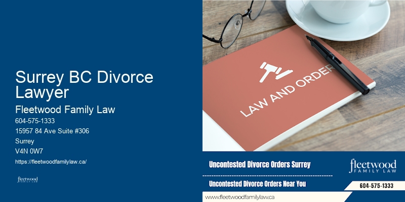 Surrey BC Divorce Lawyer BC family law protection