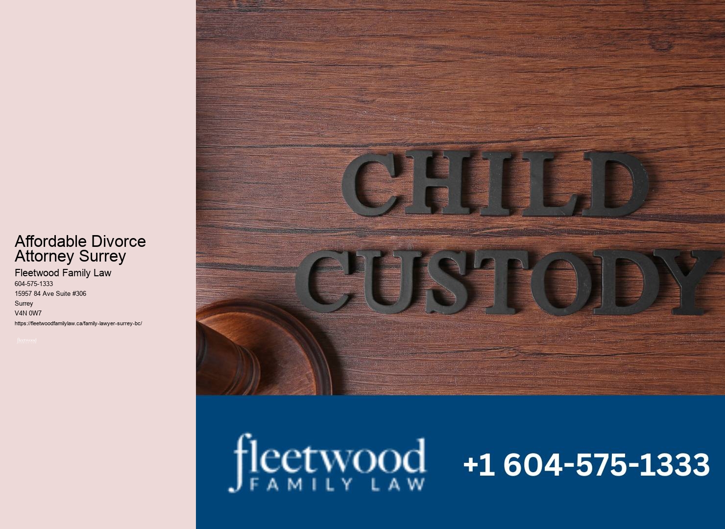 Affordable Divorce Attorney Surrey Family Law Attorney