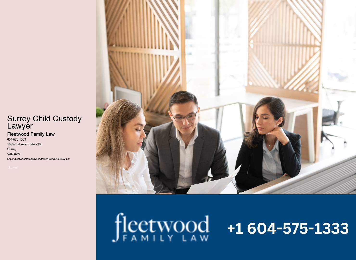 Surrey Child Custody Lawyer Child Custody Advice Center