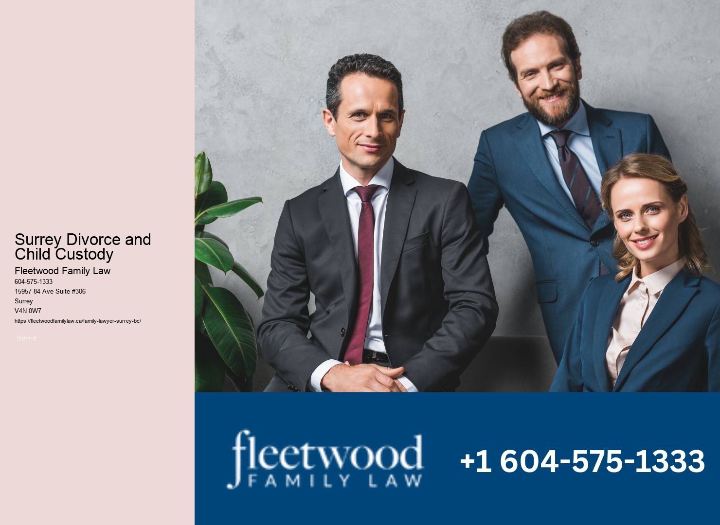 Surrey Divorce and Child Custody Guardianship Legal Services