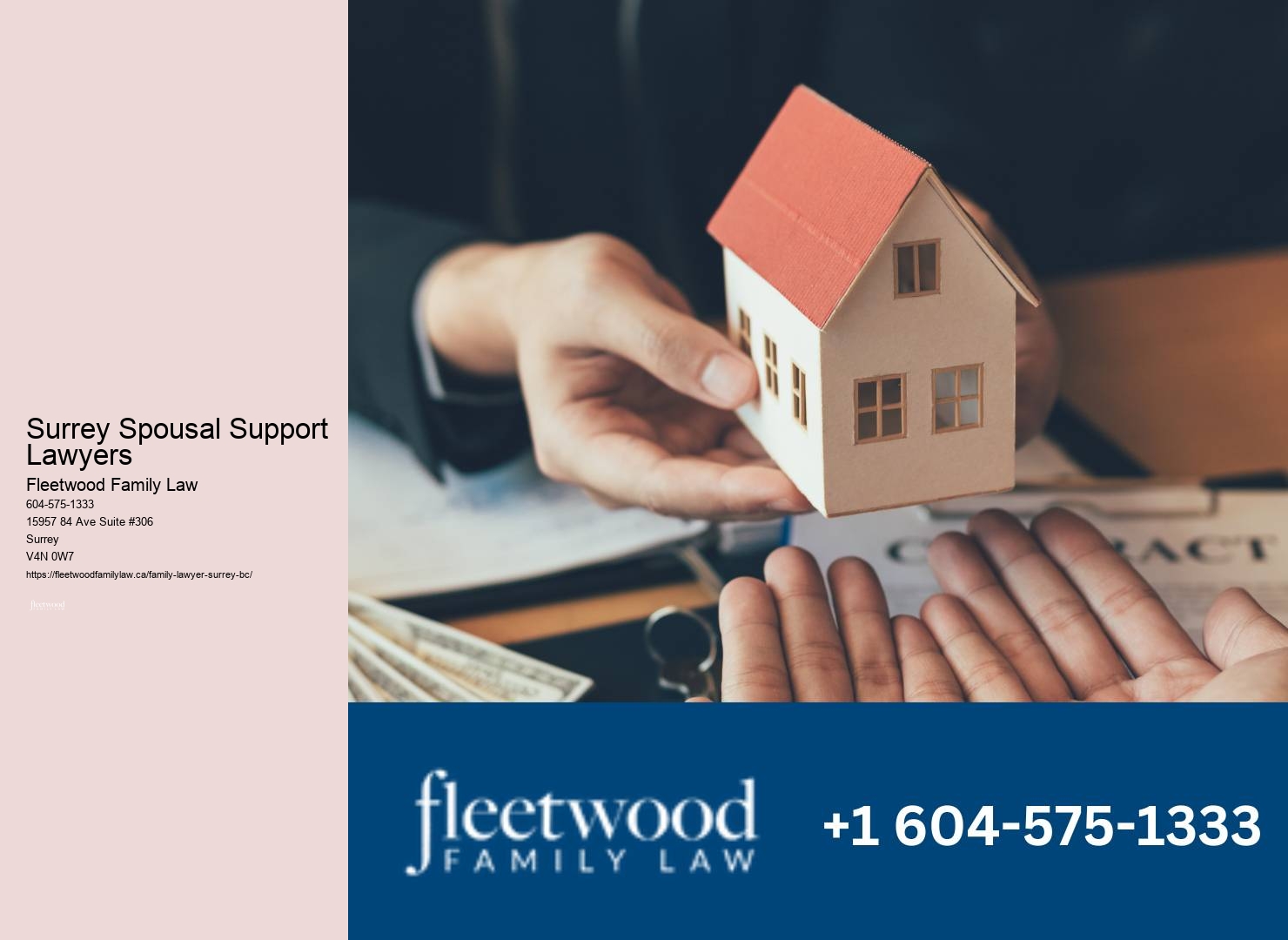 Surrey Spousal Support Lawyers Family Law Mediation Services