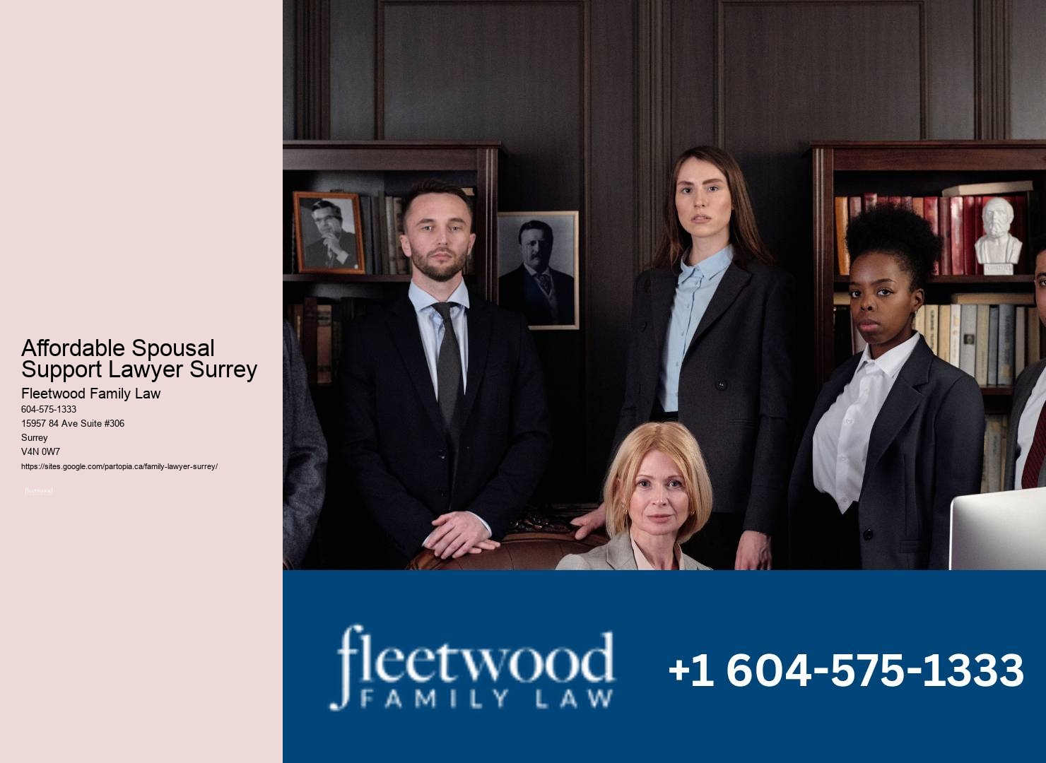 Expert Legal Separation Lawyer Affordable Spousal Support Lawyer Surrey