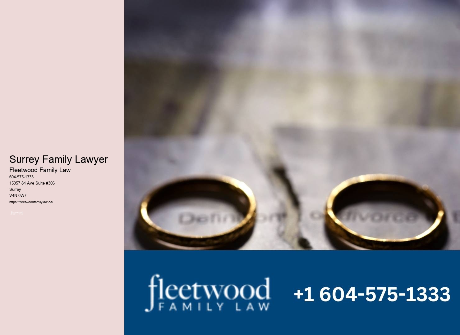 Surrey Family Lawyer Family Law Support Counsel