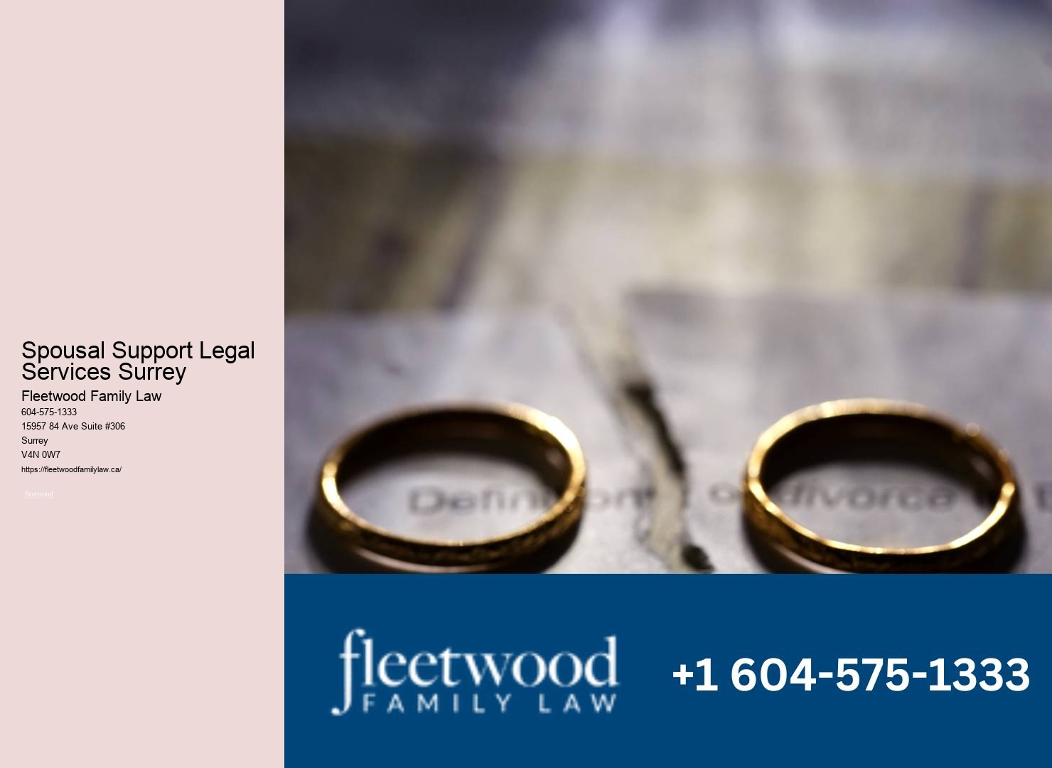 Spousal Support Legal Services Surrey Child Custody Legal Counsel