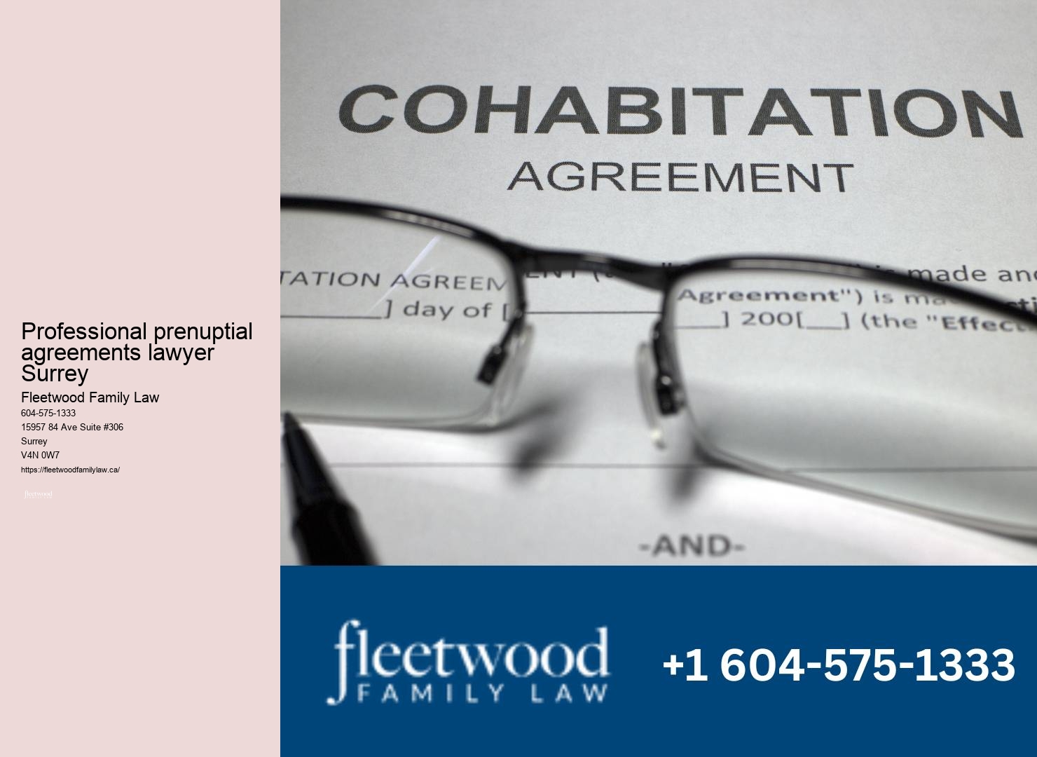 Affordable family law help Professional prenuptial agreements lawyer Surrey