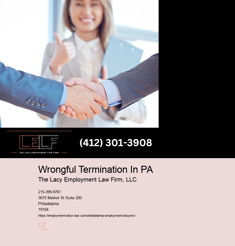 Legal representation for wrongful termination cases Philadelphia