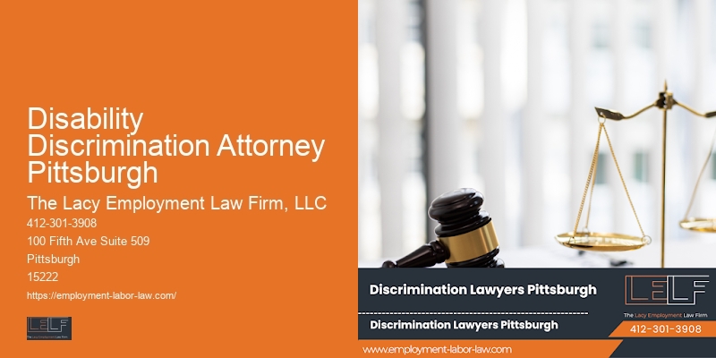 Disability Discrimination Attorney Pittsburgh workplace lawyer