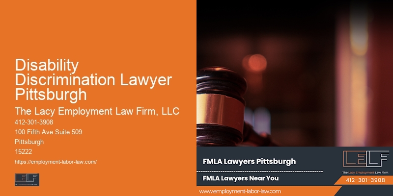Legal representation for Disability Discrimination Lawyer Pittsburgh employees
