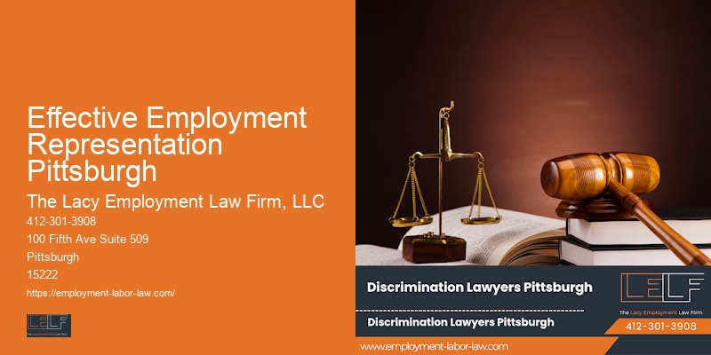 Effective Employment Representation Pittsburgh workplace rights legal consultation