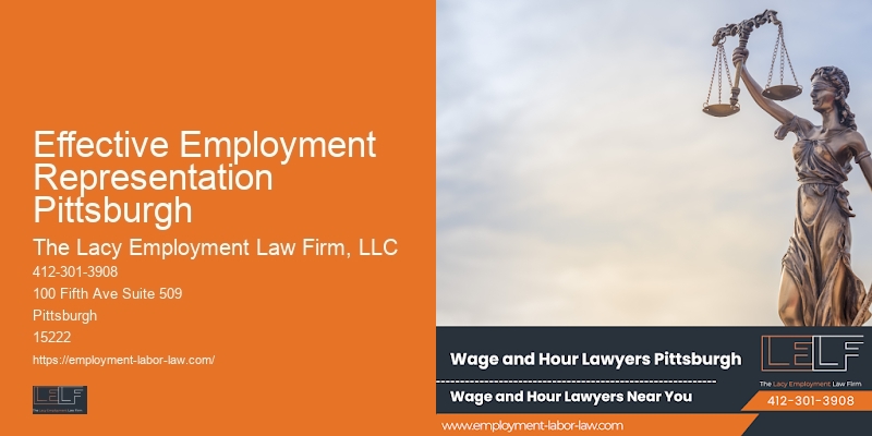 Workers' rights protection lawyer Effective Employment Representation Pittsburgh