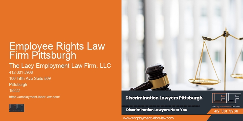Employee Rights Law Firm Pittsburgh Equal Pay Lawyers