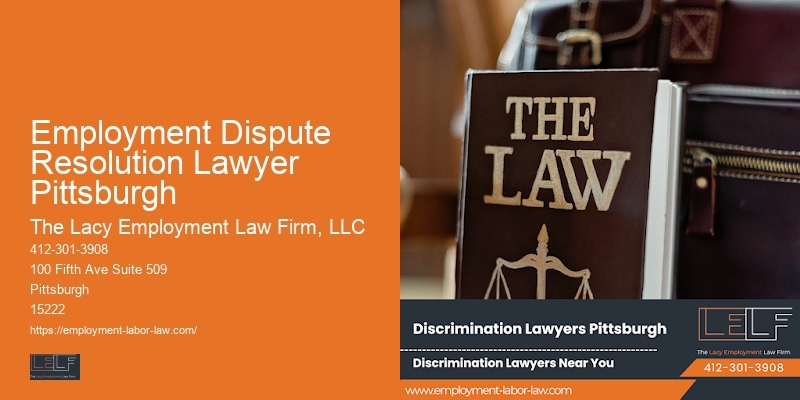Disability rights lawyer Employment Dispute Resolution Lawyer Pittsburgh