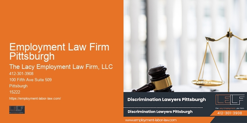 Lawyer Specializing in Job-Related Legal Matters in Employment Law Firm Pittsburgh