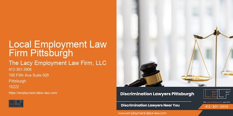 Local Employment Law Firm Pittsburgh employee advocacy lawyer