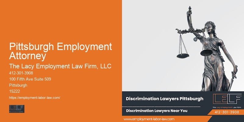 Pittsburgh Employment Attorney Lawyer for Wrongful Termination Claims