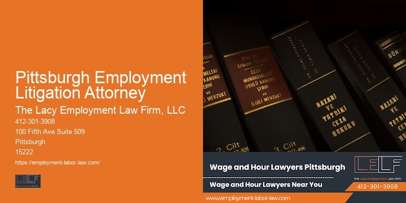 Non-compete contract legal support Pittsburgh Employment Litigation Attorney