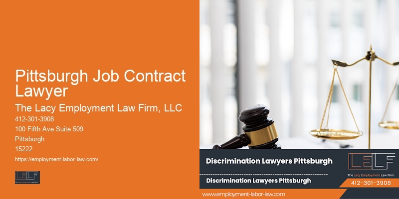 Pittsburgh Job Contract Lawyer workplace bullying legal support