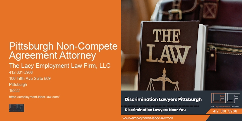Pittsburgh Non-Compete Agreement Attorney whistleblower lawyer