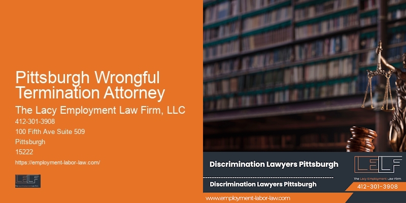 Pittsburgh Wrongful Termination Attorney Employment Law Defense