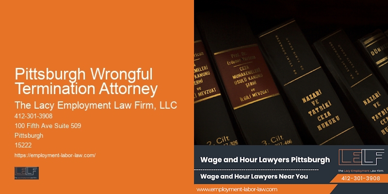 Employment Law Representation Pittsburgh Wrongful Termination Attorney