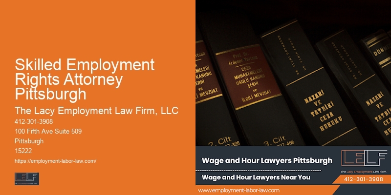 Lawyer for Employee Compensation Issues in Skilled Employment Rights Attorney Pittsburgh