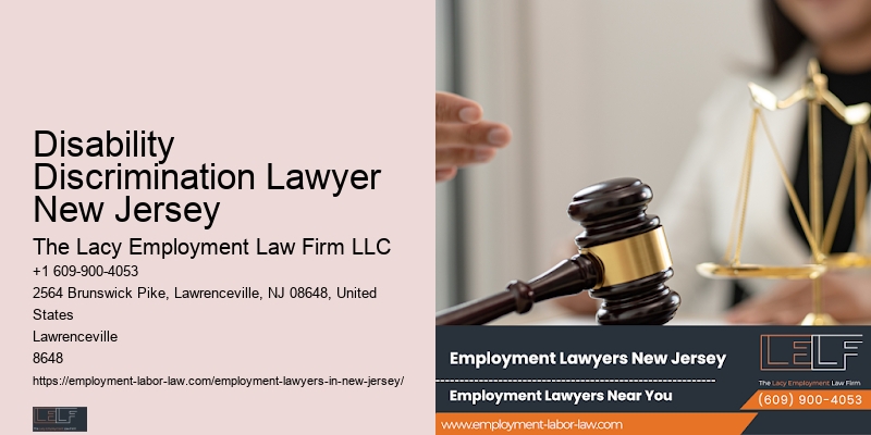 Disability Discrimination Lawyer New Jersey Fmla Lawyer