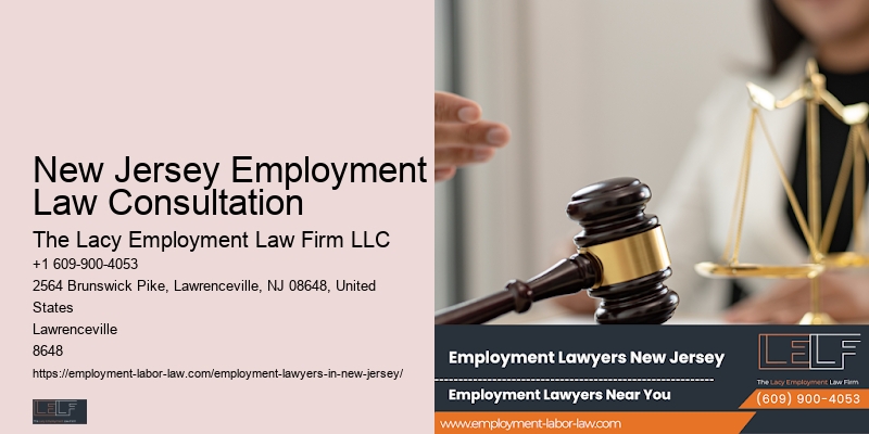 New Jersey Employment Law Consultation Fmla Legal Counsel