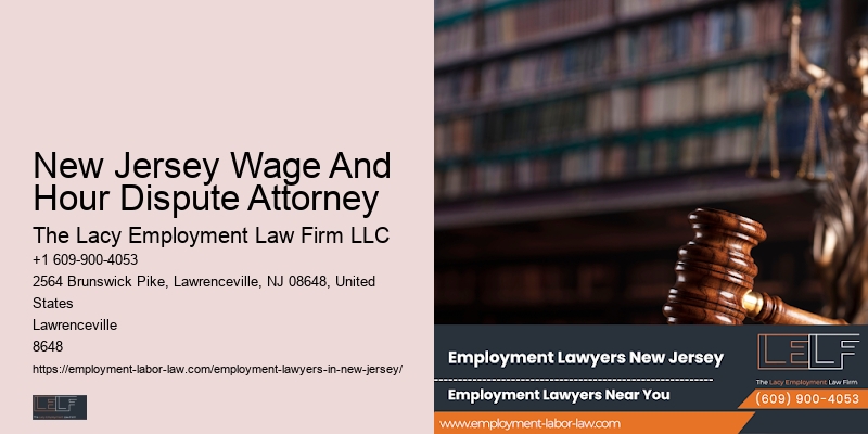 NJ Wrongful Termination Law Firm