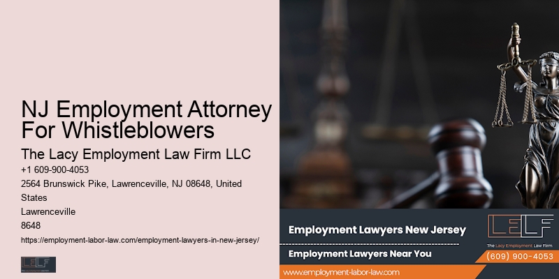 NJ Employment Attorney For Whistleblowers