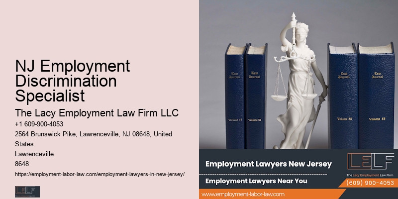 NJ Employment Discrimination Specialist Workplace Rights Lawyer
