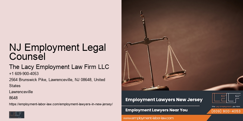 NJ Employment Legal Counsel Employment Rights Advocate