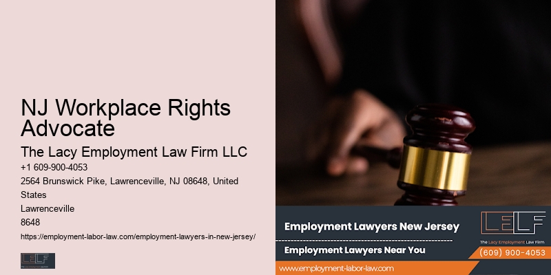 NJ Workplace Rights Advocate Workplace Disputes Legal Help