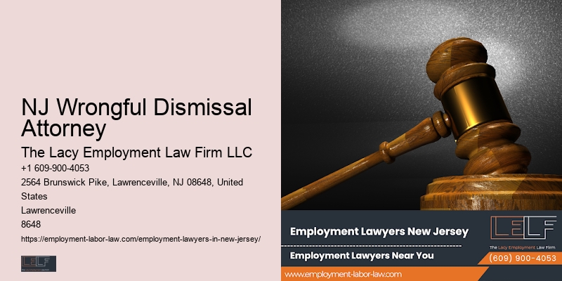 Best Employment Law Services NJ Wrongful Dismissal Attorney