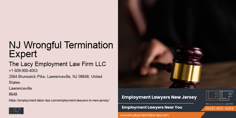 NJ Wrongful Termination Expert Workplace Retaliation Claims