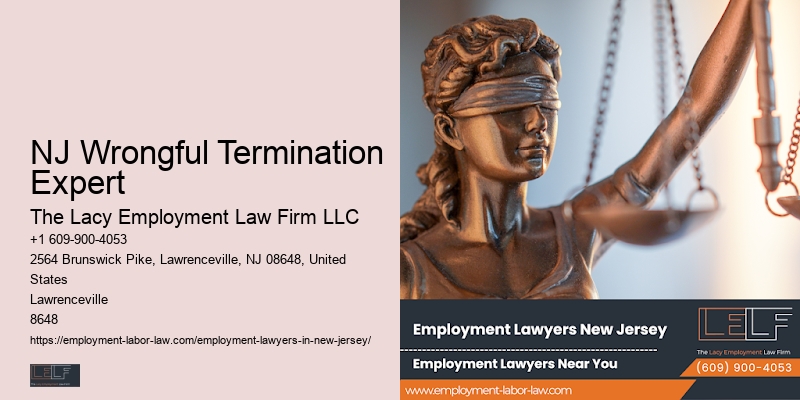 NJ Wrongful Termination Expert Employee Legal Assistance