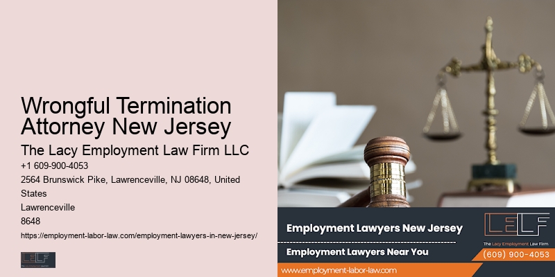 Wrongful Termination Attorney New Jersey Employment Law Litigation