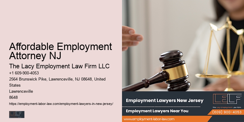 Affordable Employment Attorney NJ Lawyer for Workplace Equity