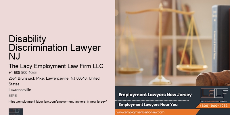Disability Discrimination Lawyer NJ Retaliation Attorney