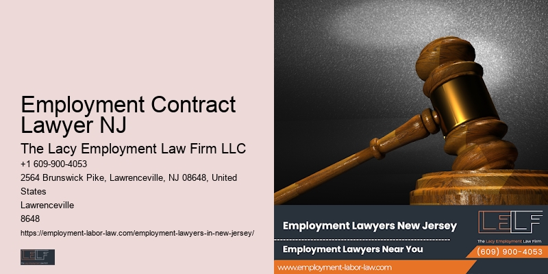 Experienced Employment Contract Lawyer NJ Employment Law Attorney