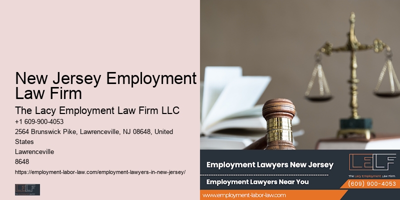 New Jersey Employment Law Firm Employment Dispute Lawyer