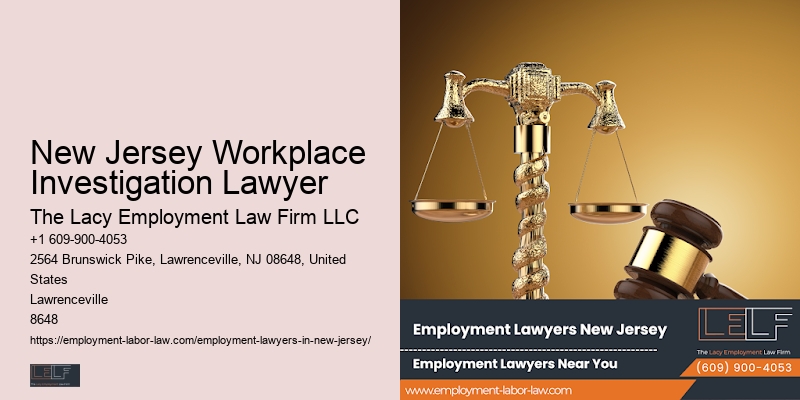 New Jersey Workplace Investigation Lawyer Employee Rights Legal Counsel