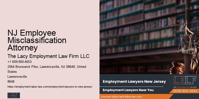Employment Law Representation NJ Employee Misclassification Attorney